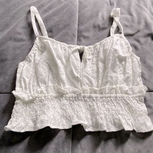White crop top